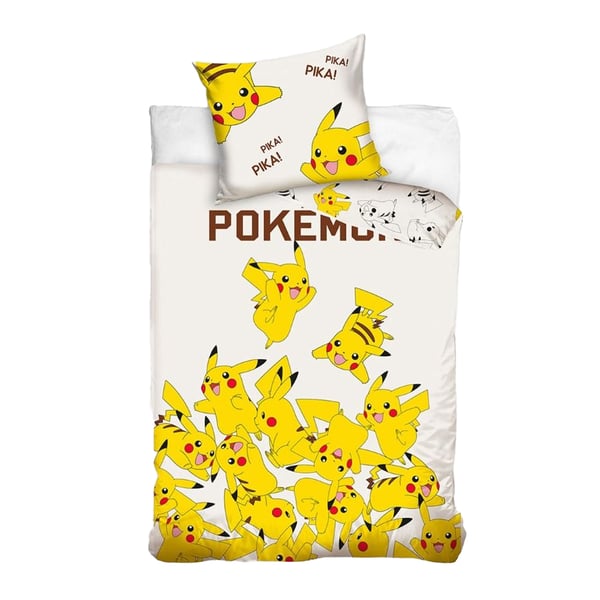 Pokemon Pika Pikachu Duvet Cover Set