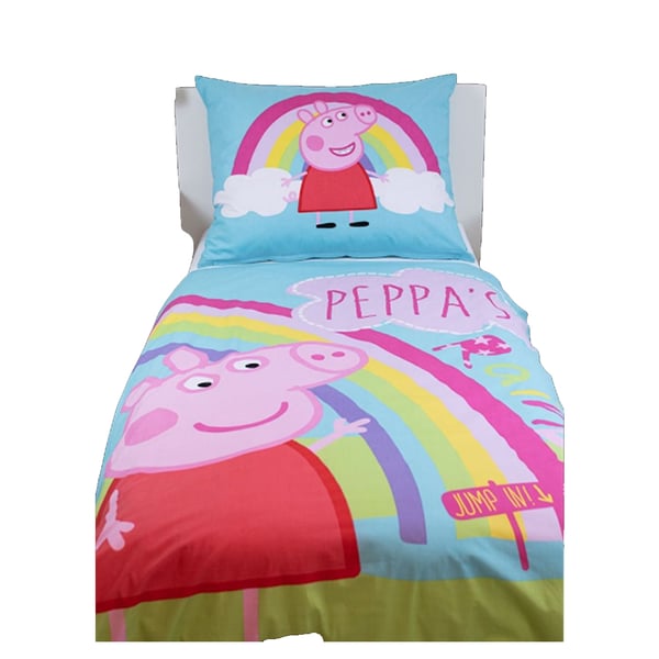 Peppa Pig Cotton Rainbow Duvet Cover Set