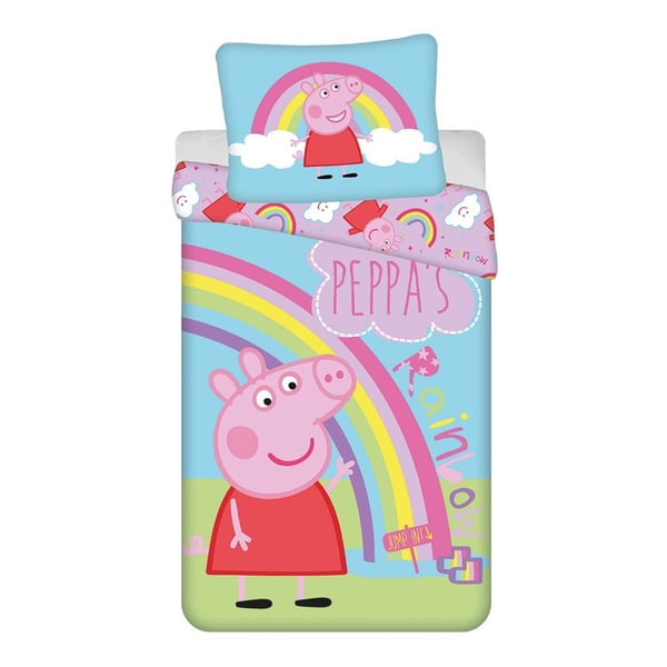 Peppa Pig Cotton Rainbow Duvet Cover Set