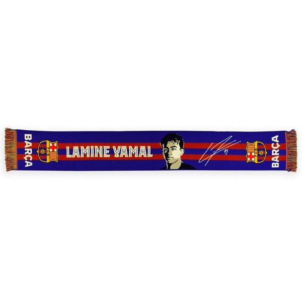 FC Barcelona Lamine Yamal -raidallinen huivi