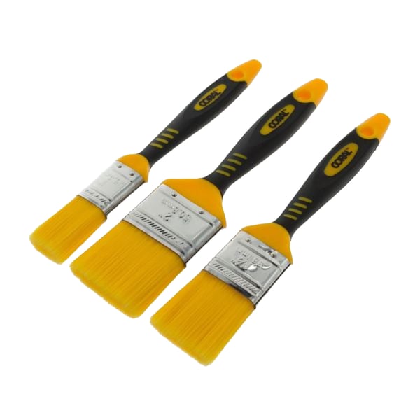 Coral Zero-Loss Paint Brush Set (Pack of 3)