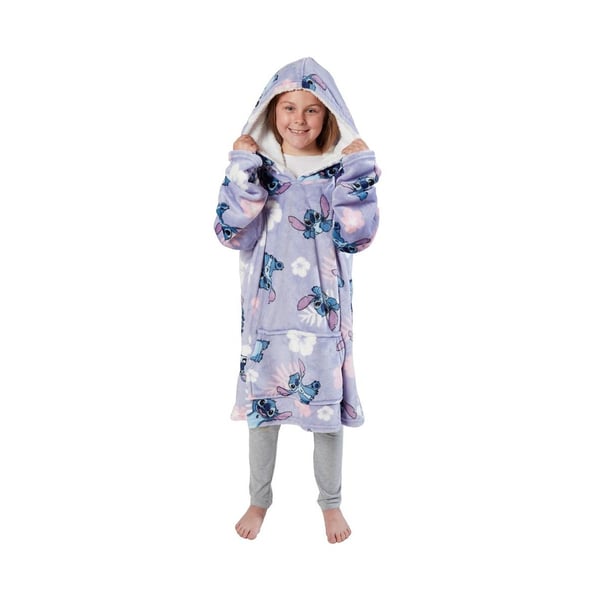 Lilo & Stitch Childrens/Kids Floral Fleece Hooded Towel