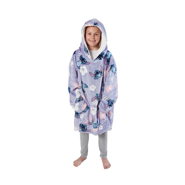 Lilo & Stitch Childrens/Kids Floral Fleece Hooded Towel