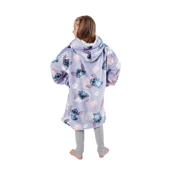 Lilo & Stitch Childrens/Kids Floral Fleece Hooded Towel