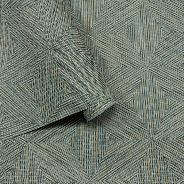Rasch Boho Geometric Textured Vinyl Wallpaper