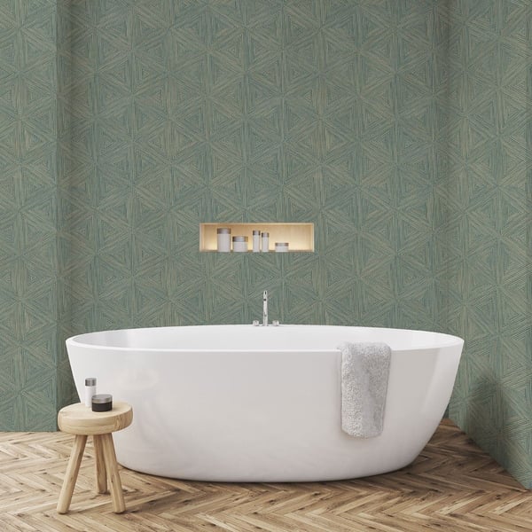 Rasch Boho Geometric Textured Vinyl Wallpaper