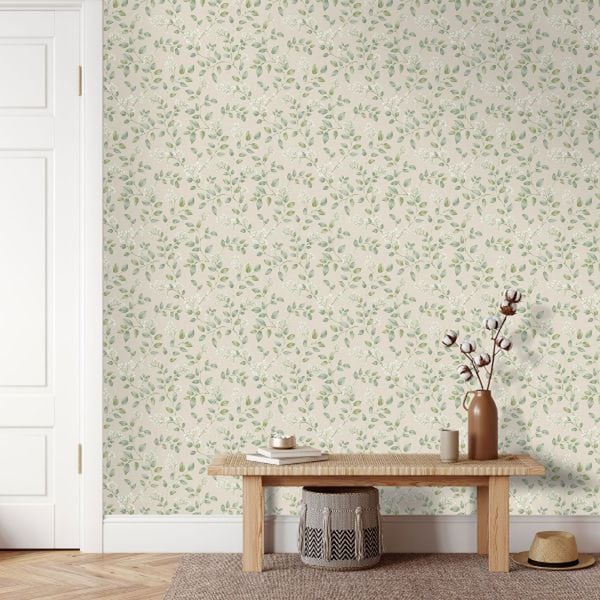 Grandeco Forget Me Not Floral Trail Wallpaper