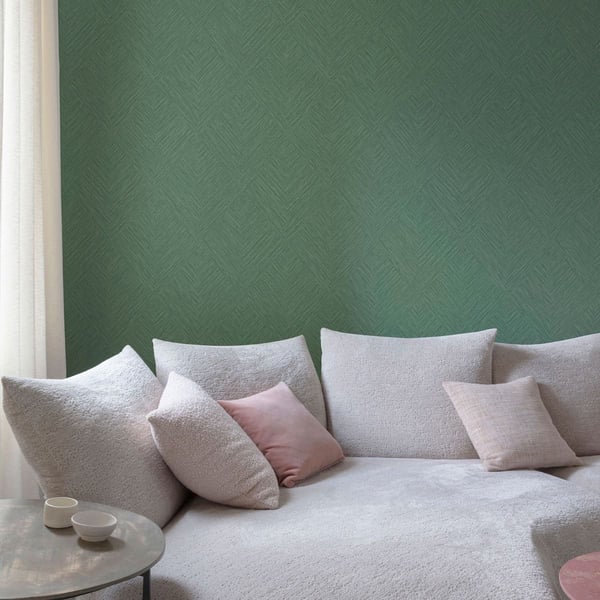 Grandeco Loni Diagonal Weave Textured Wallpaper