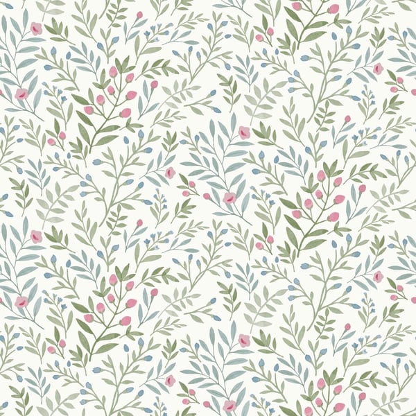 Grandeco Leafy Trail Vinyl Wallpaper