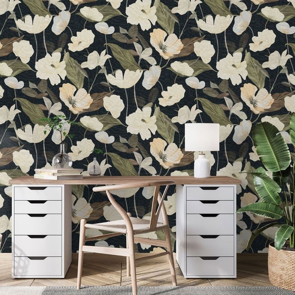 Erismann Fairy Blossom Floral Vinyl Wallpaper