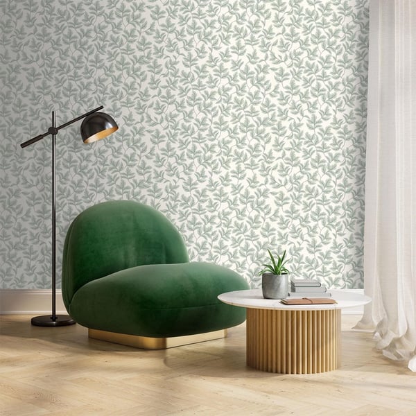 World Of Wallpaper Arts & Crafts Leaf Wallpaper