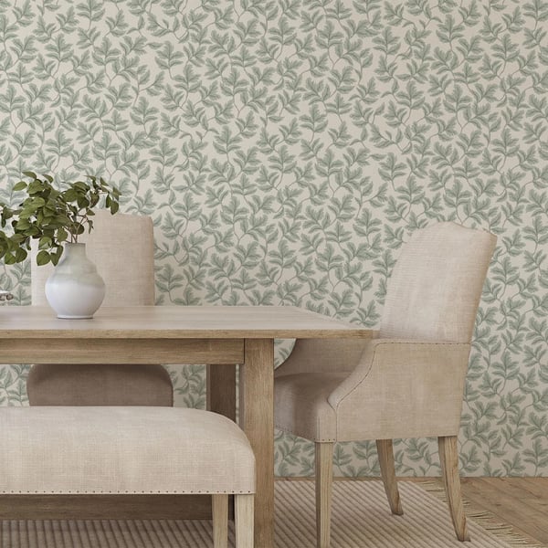 World Of Wallpaper Arts & Crafts Leaf Wallpaper