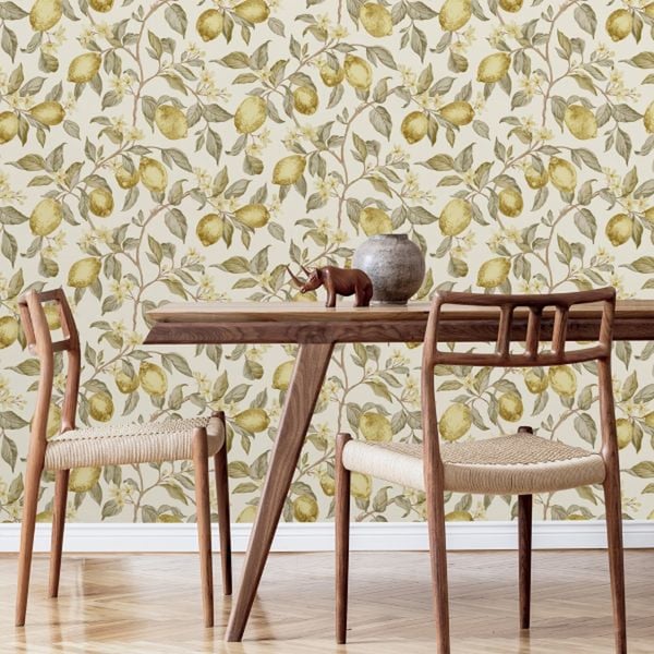 Grandeco Amalfi Lemon Wallpaper