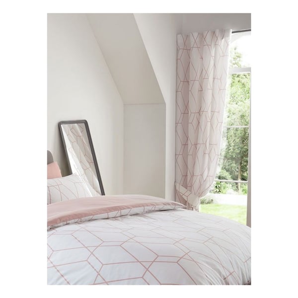 Bedding & Beyond Metro geometriske forede gardiner (pakke med 2)