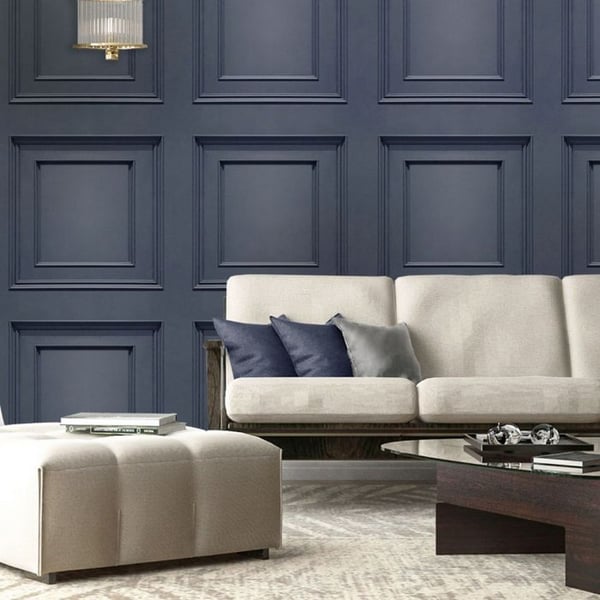 Belgravia Amara Wood Panel Vinyl Textured Wallpaper