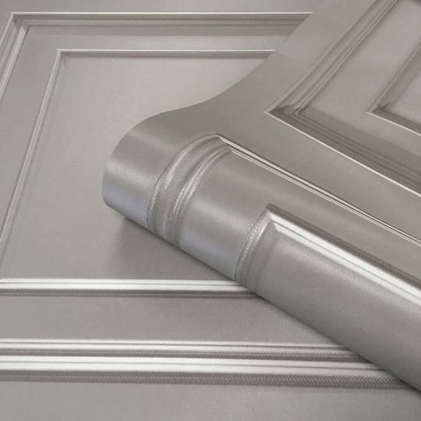 Belgravia Amara Wood Panel Vinyl Textured Wallpaper