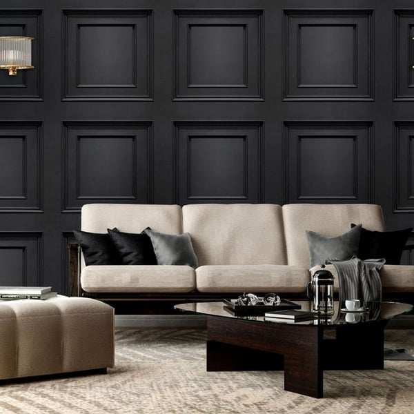 Belgravia Amara Wood Panel Vinyl Textured Wallpaper