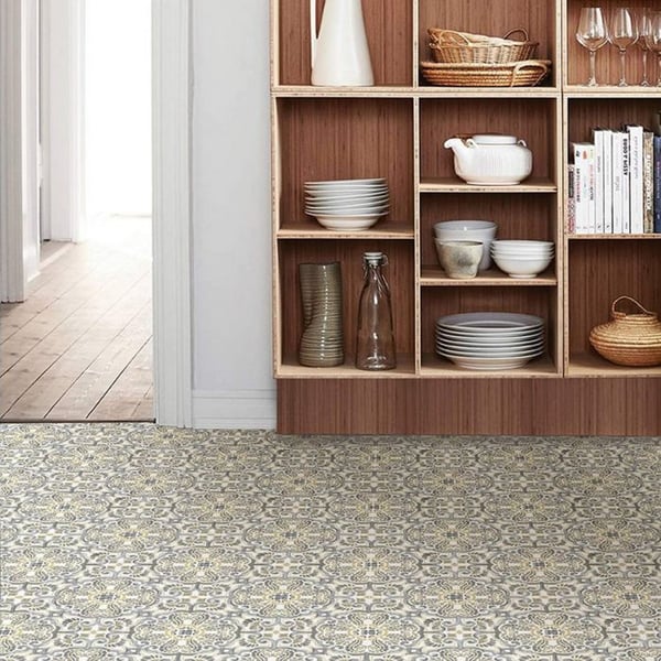 Fine Decor Floorpops Vinyl Floor Tiles (Pack of 10)