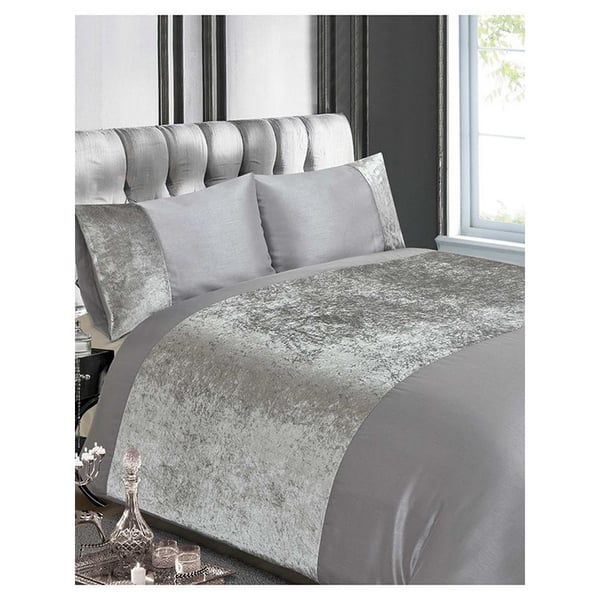 Rapport Crushed Velvet Duvet Cover Set