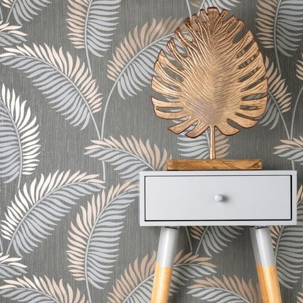 Fine Decor Cascade Leaf Wallpaper