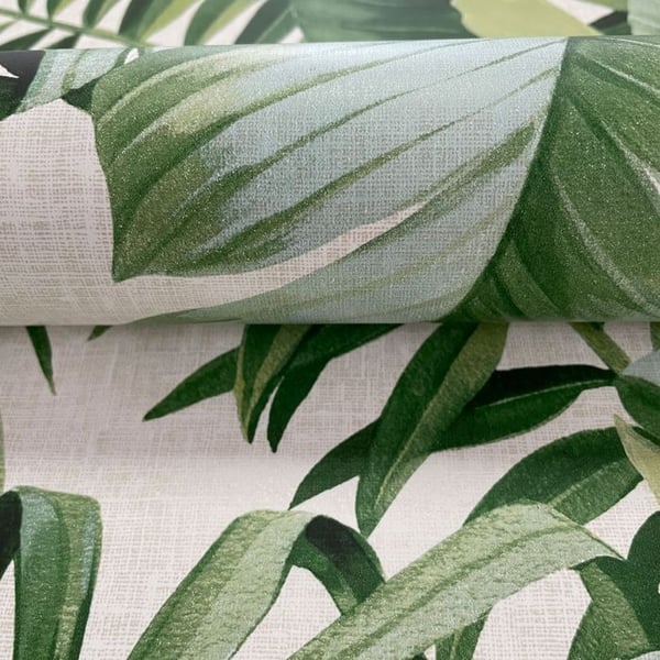 Fine Decor A-Street Palm Leaf Wallpaper