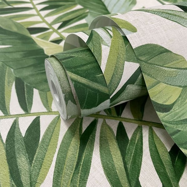 Fine Decor A-Street Palm Leaf Wallpaper