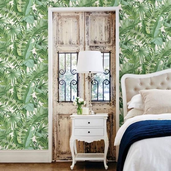 Fine Decor A-Street Palm Leaf Wallpaper