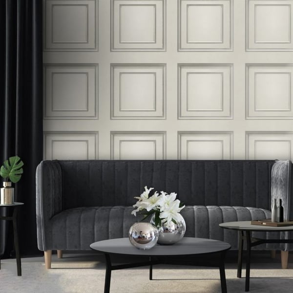 Belgravia Amara Panel Vinyl Textured Wallpaper
