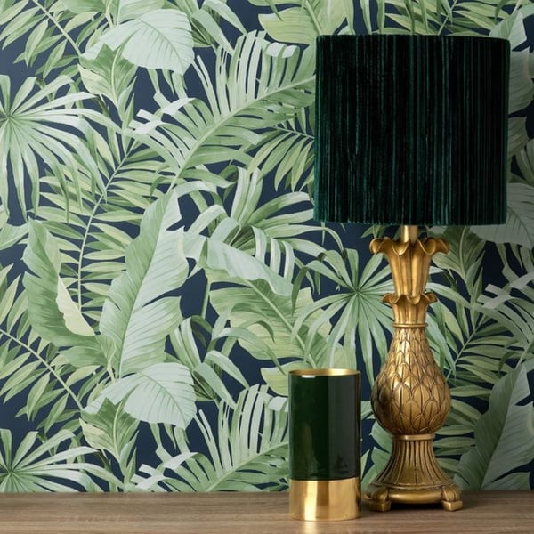 Fine Decor Maui Leaf Wallpaper