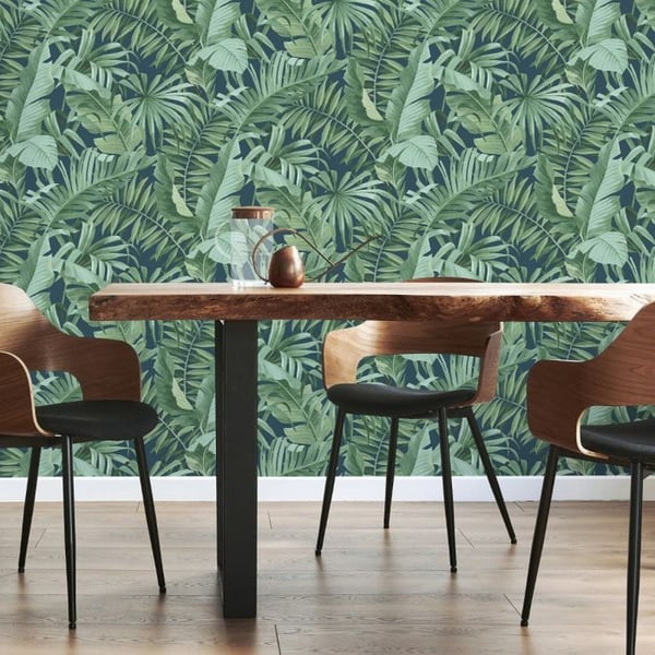 Fine Decor Maui Leaf Wallpaper