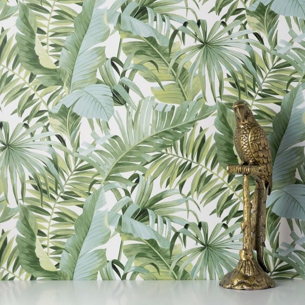 Fine Decor Maui Leaf Wallpaper