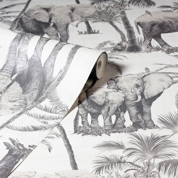 Arthouse Safari Elephant Wallpaper