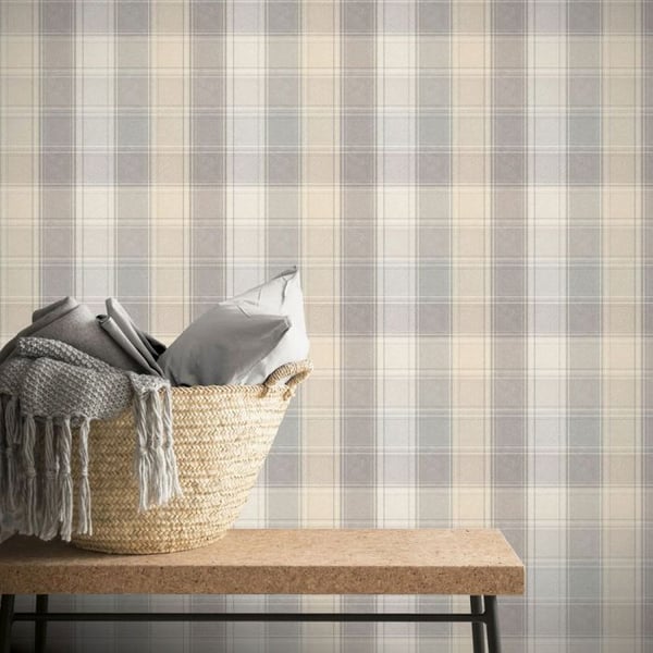 Arthouse Country Checked Wallpaper