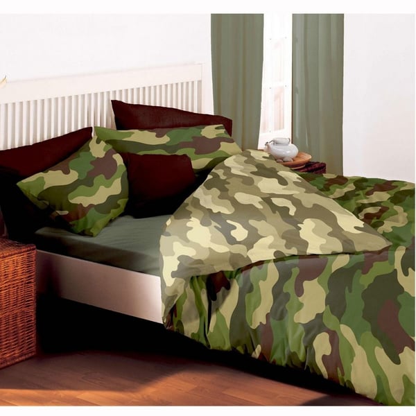 Bedding & Beyond Camo dynebetrækssæt