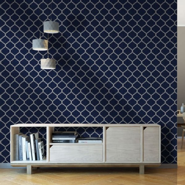 Debona Crystal Trellis Textured Wallpaper