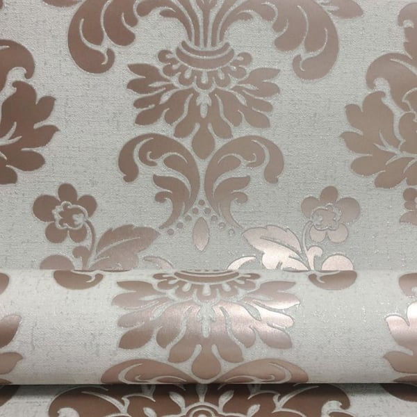 Fine Decor Quartz Damask Texturerad Tapet