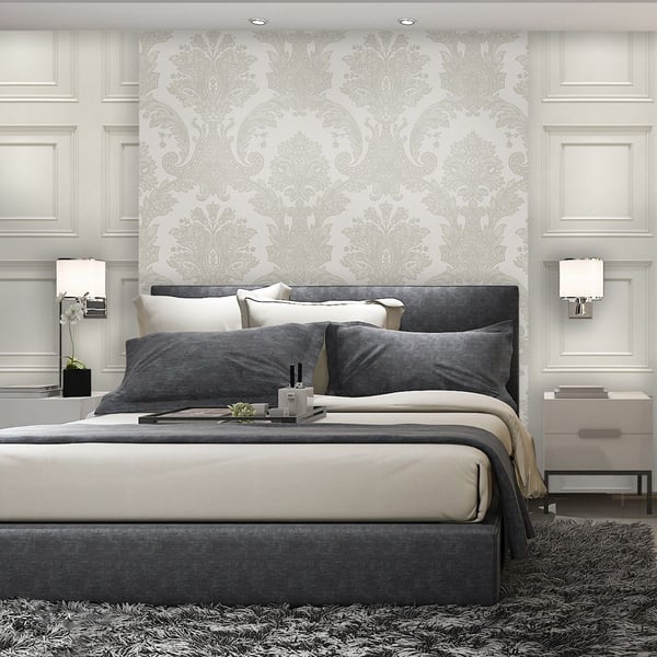 Belgravia Amara Damask Textured Wallpaper