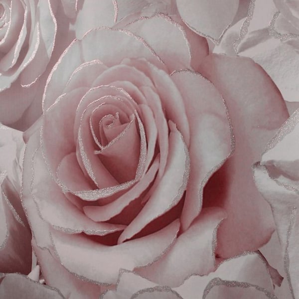 Muriva Madison Rose Glitter Wallpaper