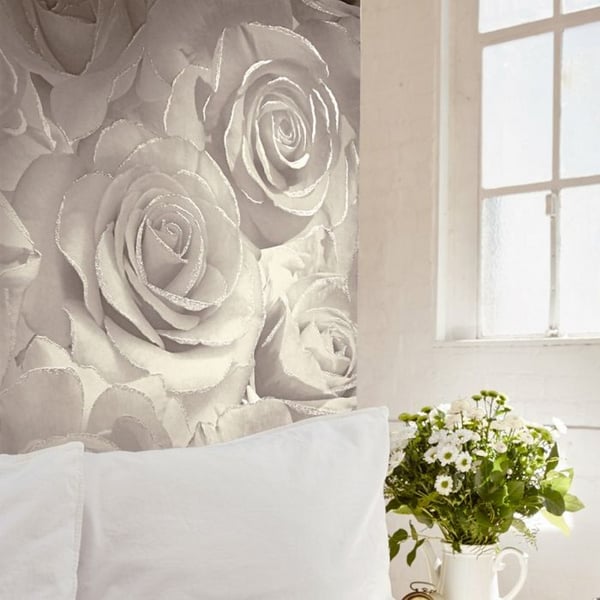 Muriva Madison Rose Glitter Wallpaper