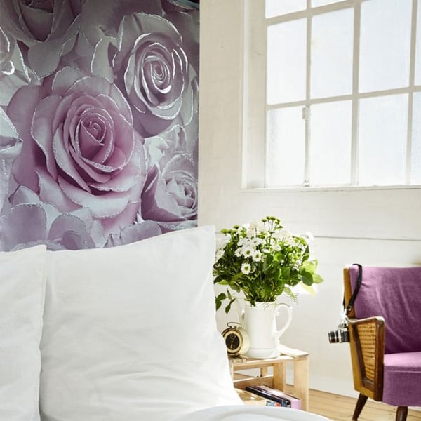 Muriva Madison Rose Glitter Wallpaper