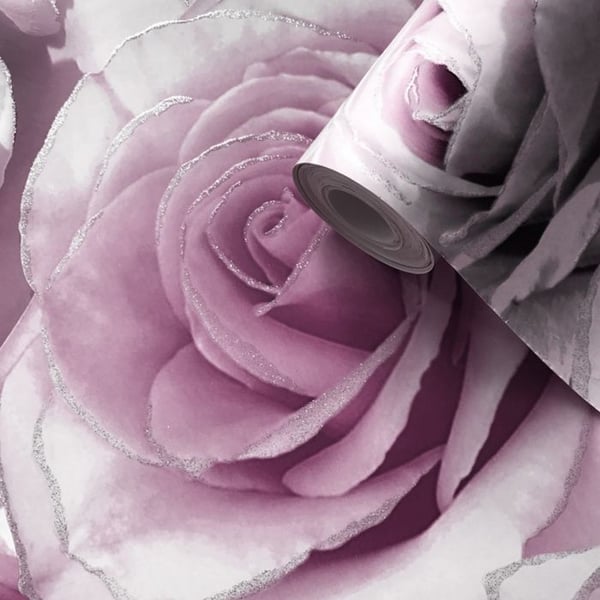 Muriva Madison Rose Glitter Wallpaper