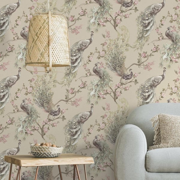 Holden Décor Menali Peacock Textured Wallpaper