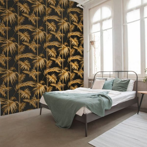 AS Creation Lola Paris Palm Leaf Textured Wallpaper