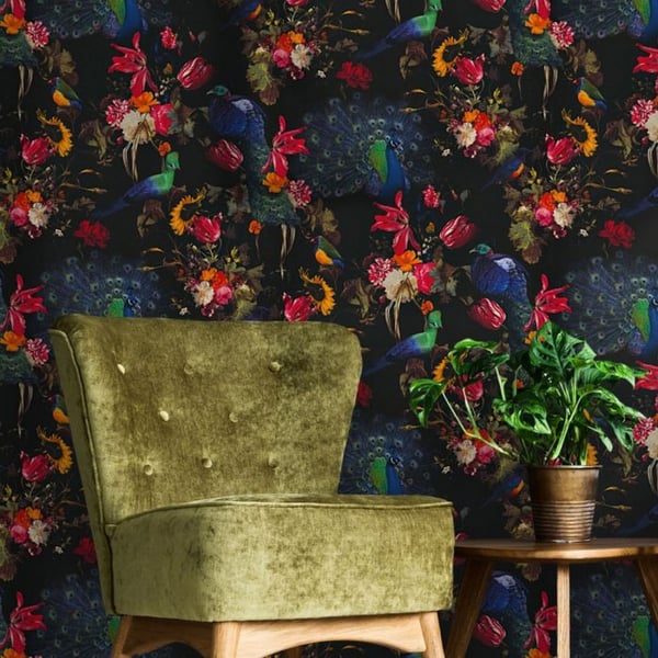 Erismann Instawalls Peacock tekstureret tapet