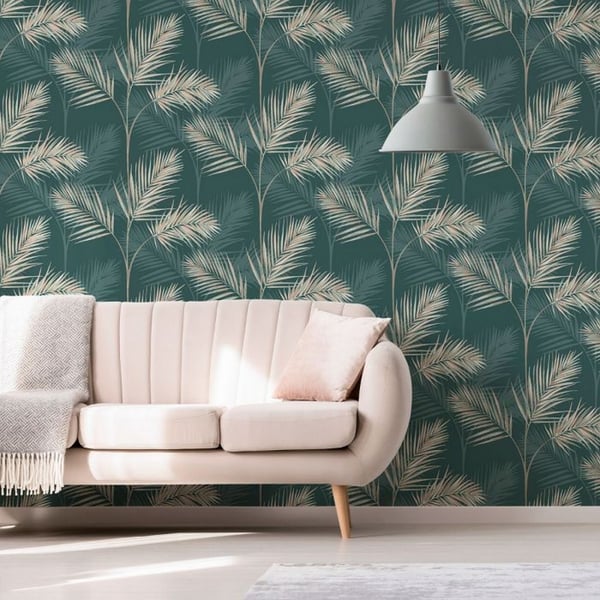 Fine Decor South Beach Palm Leaf tapet