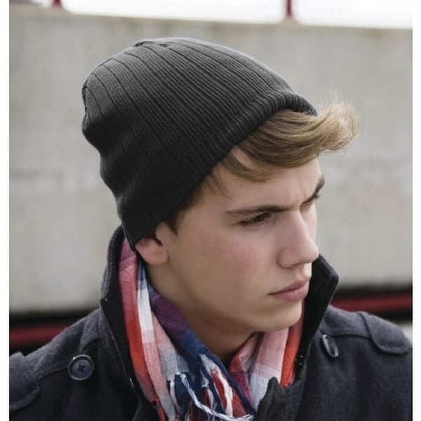 Result Unisex Double Knit Heavy Cotton Winter Beanie Hat