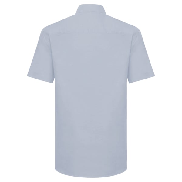 Russell Collection Mens Short Sleeve Easy Care Tailored Oxford Shirt