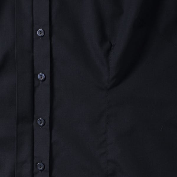 Russell Collection Ladies 3/4 Sleeve Poly-Cotton Easy Care Fitted Poplin Shirt