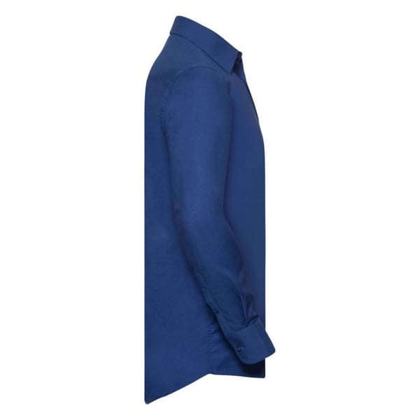 Russell Collection Mens Long Sleeve Easy Care Oxford Shirt