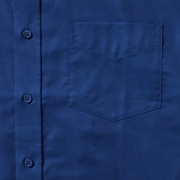 Russell Collection Mens Long Sleeve Easy Care Oxford Shirt